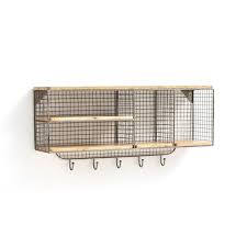 Areglo Wood And Metal Wall Unit Coat