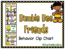 Bumble Bee Friends Behavior Clip Chart