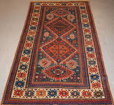 antique caucasian karachov kazak rug on
