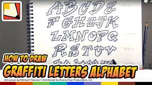 how to draw graffiti letters alphabet