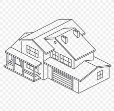 house plan isometric projection vector