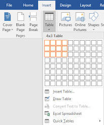create and use formulas in tables in word