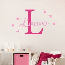 Personalised Heart Monogram Name Wall