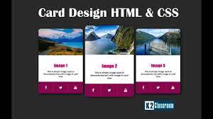 css html card tutorial
