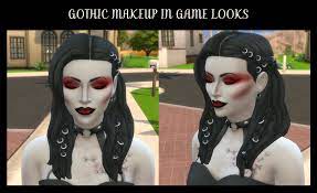 mod the sims gothic makeup for edgy sims