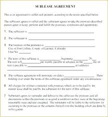 Business Sublease Agreement Template