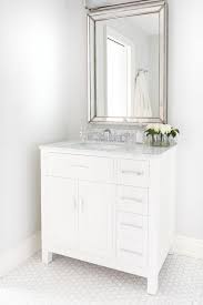 single washstand with off centered sink