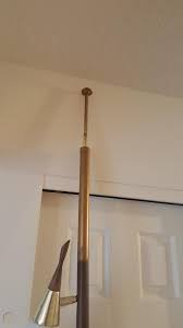 Wood Cone Pole Lamp Floor To Ceiling