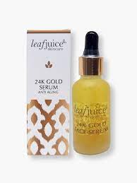 24k gold face serum leaf juice skincare