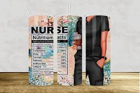 tumbler 20oz nurse nutrition facts wrap