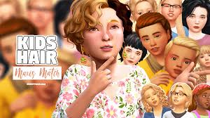 maxis match hairstyles for kids in ts4