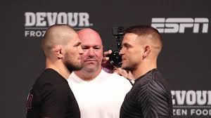 Conor mcgregor and dustin poirier came face to face ahead of ufc 264 poirier, 32, knocked out mcgregor, also 32, on fight island earlier this year mcgregor attempted to kick poirier when they squared off on thursday night Khabib Nurmagomedov Vs Dustin Poirier Face Off Youtube