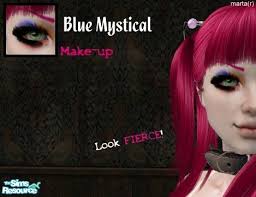 blue mystical makeup look fierce
