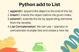 how to add elements to a list in python