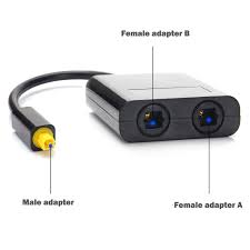 Есть tv samsung, стоит задача. Amazon Com Andul Digital Toslink Fiber Optical Splitter 1 In 2 Out Audio Adapter Cable Black Industrial Scientific