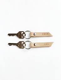 Leather has been a favorite craft material of ours for years. Diy Stamped Leather Keychains The Merrythought