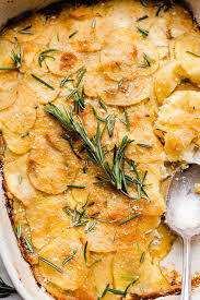 scalloped potatoes with goat cheese