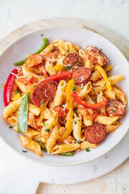 pasta with sausage and peppers