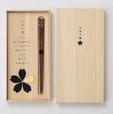 natural wood chopsticks gift set cherry