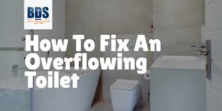 how to fix an overflowing toilet what