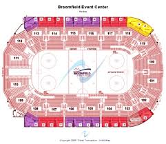 1stbank Center Tickets And 1stbank Center Seating Charts