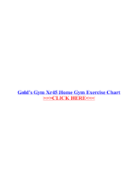 gold gym xr 55 exercise chart pdf