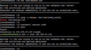 ssh command usage and configuration
