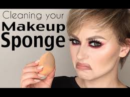 to clean your makeup sponge