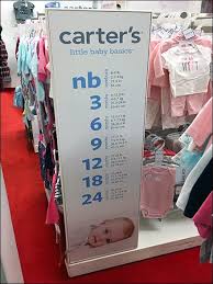 Baby Basics Sizing Chart By Carters Fixtures Close Up