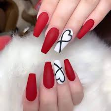 If you are interested in red black and white nail, aliexpress has found 353 related results, so you can compare and shop! Cute Red And White Nail Art That Are Perfect For Valentine Inspired Beauty Red Acrylic Nails Red And White Nails Valentine S Day Nail Designs