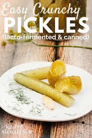 crunchy lacto fermented pickles recipe