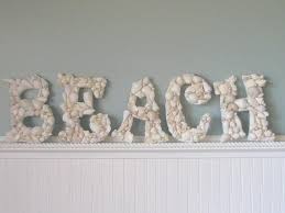 S Wooden Wall Letters Beach Decor