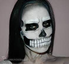 halloween skull makeup tutorial