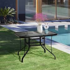 Outdoor Dining Table With Umbrella Hole