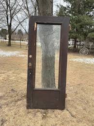 Antique Full Lite Entry Wood Door