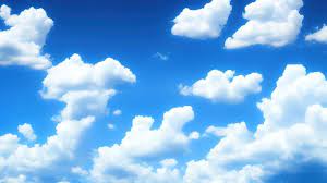 Blue Sky With Clouds Background gambar png