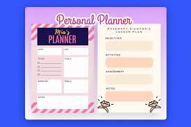 free personal planner maker create