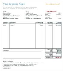 Tax Invoice Template Templates Free Word Excel Gst Bill
