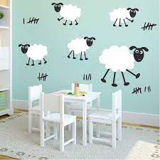 Happy Sheep Wall Decals Trendy Wall