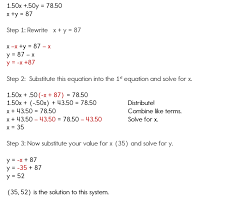 Solving Systems Of Equations Word Problems