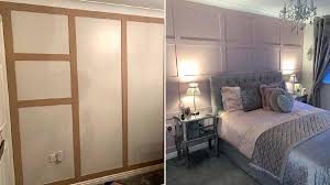 It covers the whole wall and adds subtle texture behind and above bed, but remains neutral so it doesn't overpower the room. Woman Transforms Bedroom With Diy Pink Panelling For 70 Metro News