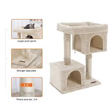It started with one cat, then go pet club cat tree furniture beige, 3 levels (f56). Coolkittycondos Feandrea Cat Tree For Large Cats Cat Tower 2 Cozy Plush Condos And Sisal Posts Upct61m