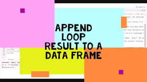 append for loop result to a dataframe