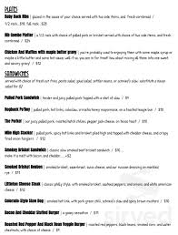 hogback bbq grill menu in littleton