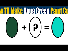 color mixing to make aqua green