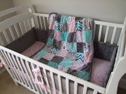 Pink And Teal Baby Bedding 60