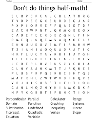 Similar To Math Word Puzzle Word Search