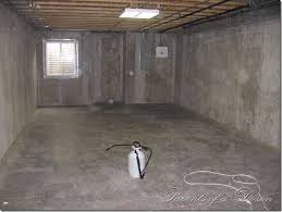 painting an unfinished basement
