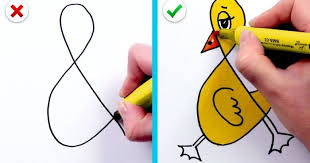 21 fun and simple drawing tricks easy