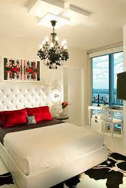bold black and white bedrooms with